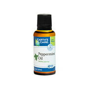 Earth's Care Pure Peppermint Essential Oil, Steam-Distilled, Bottled in USA 1 Fl. OZ.