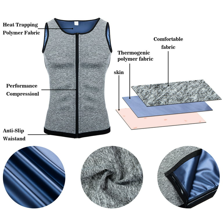 Men Sweat Waist Trainer Tank Top Vest Weight Loss Neoprene Workout Shirt  Sauna (BK,S) : : Clothing, Shoes & Accessories