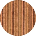 thumbnail image 1 of Ahgly Company Indoor Round Oriental Brown Modern Area Rugs, 6' Round, 1 of 4