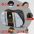 thumbnail image 5 of IC ICLOVER Bike Cover for Transport on Rack, Bicycle Cover Outdoor Storage Waterproof for Transport 1 Bikes on Car Rear, with Visible Tail Lights Window, 5 of 9