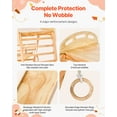 thumbnail image 4 of VEVOR Indoor Playground Jungle Gym, 4-in-1 Wooden Indoor Playground Climbing Toys for Kids, Montessori Toddlers Climber Playset with Climbing Rock, Slide, Wooden Ladder & Gym Rings, 220LBS Loading, 4 of 9