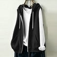 thumbnail image 5 of Diufon Womens Zip Up Hoodies Sleeveless Fall Winter Vest Hoodie with Pockets Lightweight Casual Jacket Sweatshirts, 5 of 9