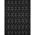 thumbnail image 3 of Hauteloom Nuri Outdoor Area Rug - Outside Porch Patio Rug Carpet - Waterproof Rug - Moroccan Farmhouse High Low - Black, Gray, Dark Grey - 7'10" x 10', 3 of 20
