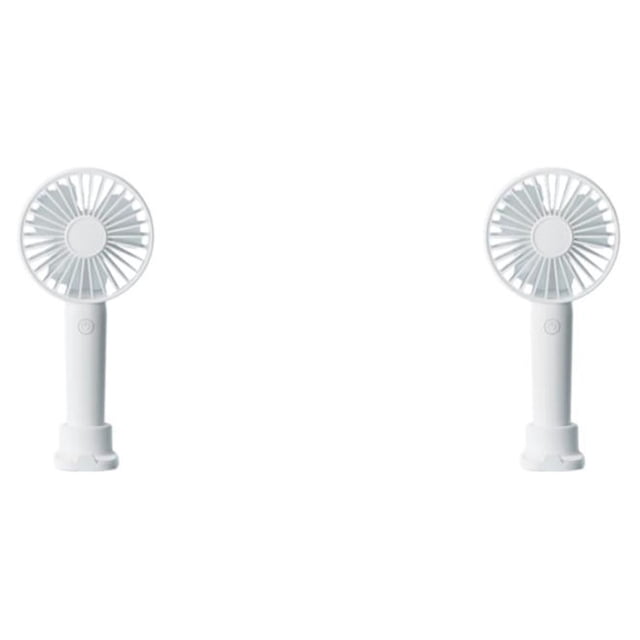 Ventilador portátil Naiovety 1200mAh Recargable Mini Escritorio Silencioso 3 Velocidades Color Blanco 2Conjunto