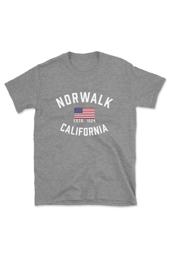 Norwalk California Patriot Men's Cotton T-Shirt