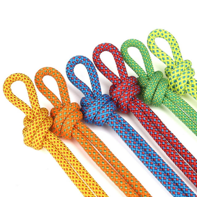 Climbing Rope Portable 6mm Non-slip Downhill Rope Survival Rope 6mm Outdoor Activity Survival Accessory, 1m, Orange