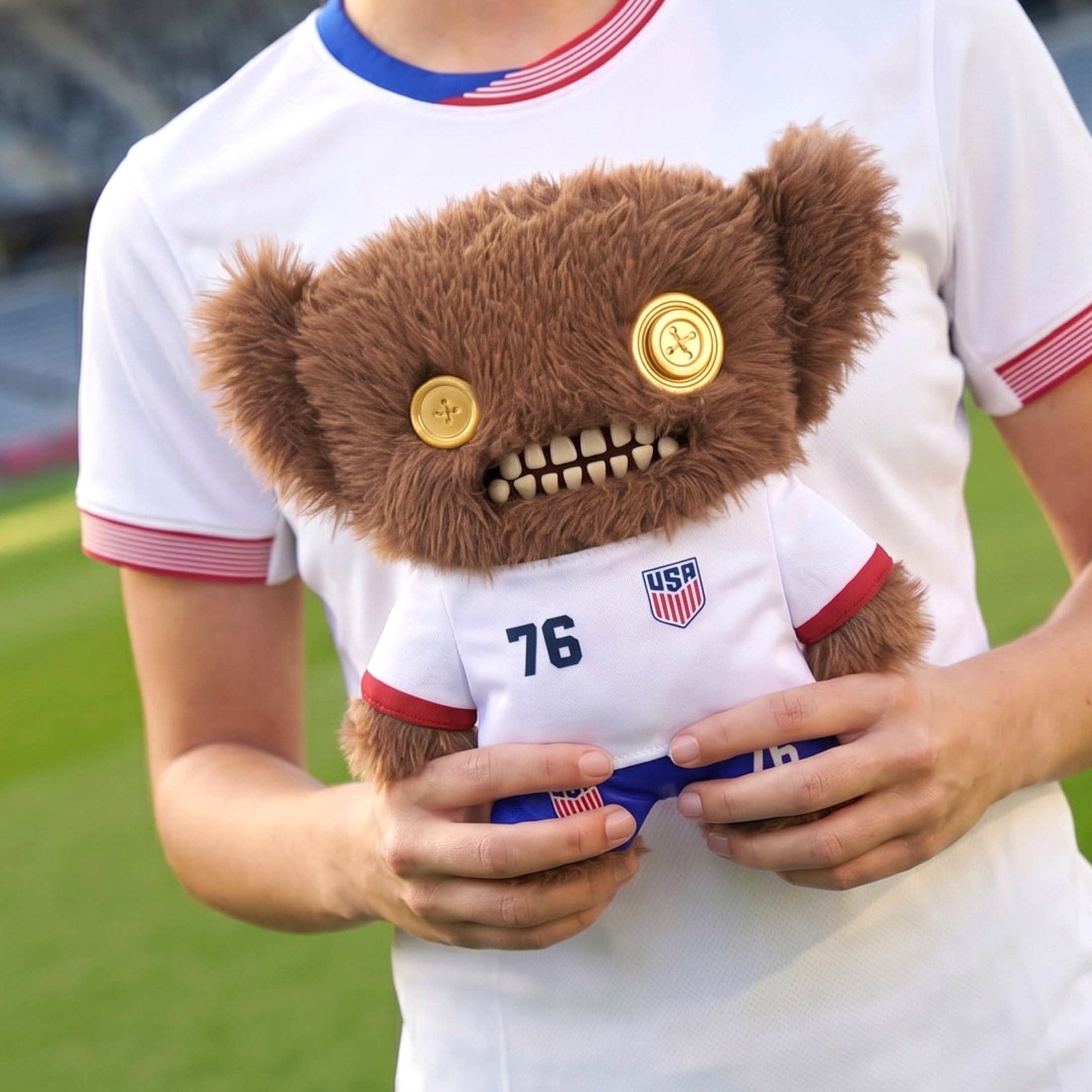 Fuggler US Soccer 9 Inch Plush Collectible Toy (Grumpy Grumps) by