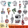 thumbnail image 2 of Disney Marvel 100%925 Silver Pendant Beaded Charm Beads for Pandora Bracelet DIY Jewelry Hot Sale New Jewelry Gifts for WomenChina Gao Jinjia LED, 2 of 2