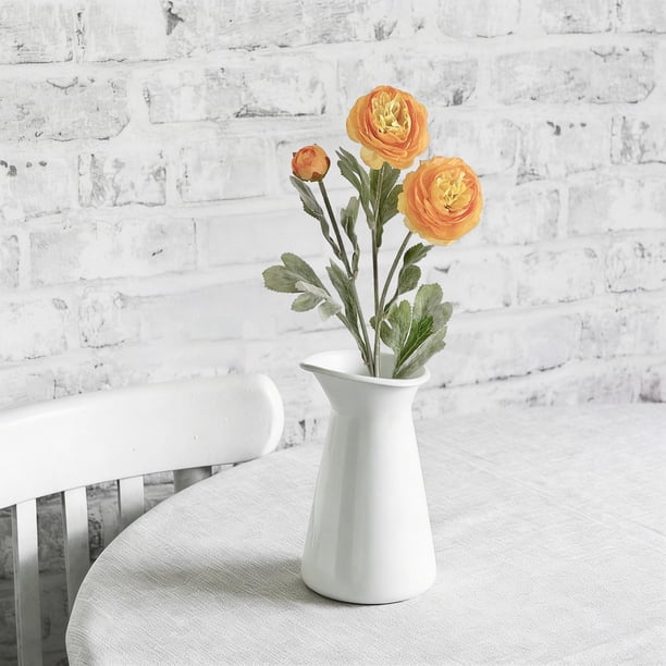 Flores artificiales de peonía para decoración del hogar, arreglo floral artificial para centro de mesa de salón o comedor, decoración floral interior de bajo mantenimiento