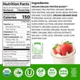 thumbnail image 2 of Orgain Organic Vegan 21g Protein Powder, Plant Based, Strawberries n Cream 2.02lb, 2 of 7