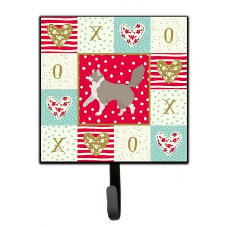 

Carolines Treasures CK5555SH4 Asian Semi Longhaired Cat Love Leash or Key Holder Red 7Hx4.25W multicolor