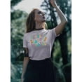 thumbnail image 2 of Getting Candy Groovy Style T-Shirt Women -Image by Shutterstock, Female Small, 2 of 4