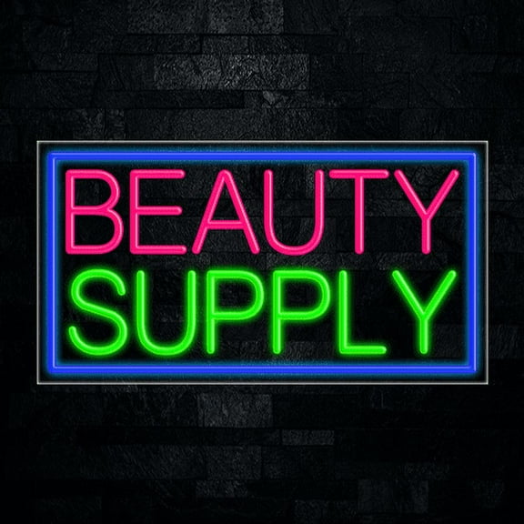 Beauty Supply-LED Neon Sign 33"L x 18"H #31053