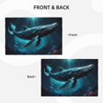 thumbnail image 4 of Placemats Set of 4 / 6, Vintage Blue Pattern Whale Placemats for Dining Table Indoor/Outdoors Heat Resistant Washable Placemats 18" x 12", 4 of 8