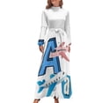 thumbnail image 2 of Un avión con el alfabeto. Vestido largo, vestidos de verano para mujer 2024, vestidos de fiesta, vestidos sexys de estilo coreano, 2 of 5