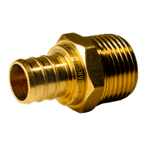 2 Piece XFITTING 3/4" Pex x 3/4" Male NPT Adapter, 24-4-2=2X