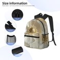 thumbnail image 3 of Defioc Elegant Ivory Flower Pattern Laptop Backpack for Men and Women,Casual Backpack Dayback Sports Bookbag for Travel Running Hiking, 3 of 6