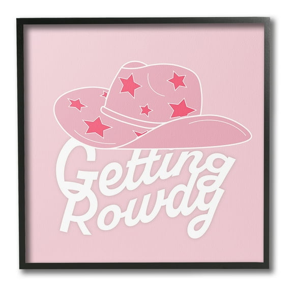 Stupell Industries Country Getting Rowdy Beauty & Fashion Painting Black Framed Art Print Wall Art, 12 x 12