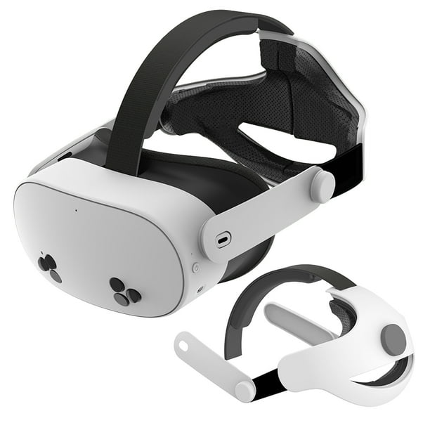 Compatible con Meta Quest 3/3S. Correa ajustable y transpirable para la cabeza con diseño ergonómico de espuma viscoelástica para una mayor comodidad en los juegos de realidad virtual
