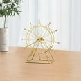 thumbnail image 5 of BCMMKLPP Ferris Wheel Bookshelf Decor – Gold Decor Modern Gift - Shelf Decor Accents Ornament - House Decorations Living Room - Fireplace Decor or Desk Decor - Best Christmas Gift, 5 of 8