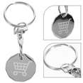 thumbnail image 2 of KAKOWELY Shopping Trolley Token Keyring Shopping Trolley Token Key Ring Trolley Token Coin Keyring Hanging Metal Token Keychain Pendant,2.95X"X0.91"X0.08", 2 of 4