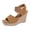 Brown, variant on Women's Wedge Dressy Sandals Stylish Casual Suede Open Square Toe Elastic Ankle Strap Slip on Chunky High Heels Summer Dress Shoes for Ladies Black Size 9