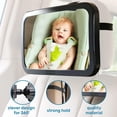 thumbnail image 2 of Espejo de coche para bebé Espejo de asiento trasero más estable con mate premium, 2 of 7