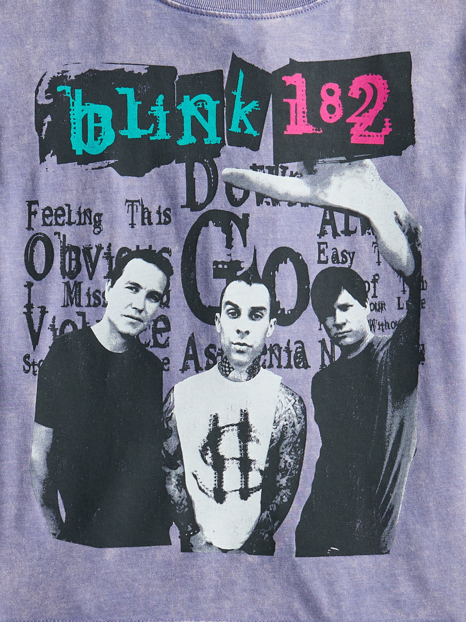 Blink 182 Boy’s Mineral Washed Crewneck Tee with Short Sleeves, Sizes 4-18