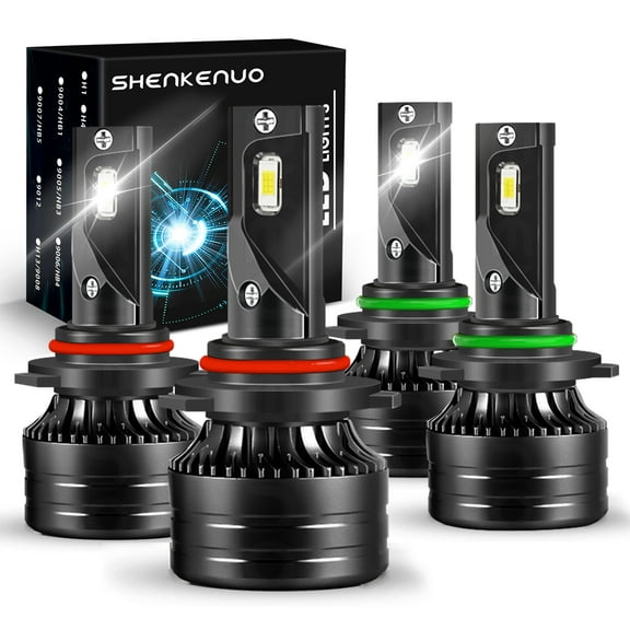 For Lexus LS400 1998-2000 LED Headlight Bulbs 9005 9006 High Low Beam Combo 6500K 4pc