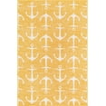 thumbnail image 3 of Unique Loom Outdoor Coastal Collection Area Rug - Ahoy (4' x 6' Rectangle Yellow), 3 of 7