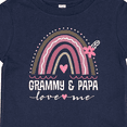 thumbnail image 4 of Inktastic Grammy and Papa Love Me Rainbow Girls Baby T-Shirt, 4 of 5