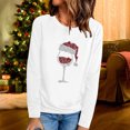 thumbnail image 2 of Tops de mujer Camisas Blusas Elegantes Camisas casuales de manga larga Cuello redondo de Navidad Ajuste ligero Túnica de otoño Top Otoño Odeerbi ODB-5, 2 of 6