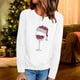 thumbnail image 1 of Pntutb Mujeres Navidad Cuello Redondo Ligero Mangas Largas Camisas Fit Otoño Túnica top Mujer Otoño tops Pntutb Pntutb-147, 1 of 6