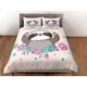 thumbnail image 3 of Perezoso lindo Girly Juego de Funda Nórdica Colorido Colcha, Niños Juego de cama completo con, 3 of 4