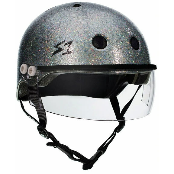S1 Lifer Visor Helmet - GEN 2 - Silver Gloss Glitter w/ Clear Visor