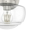 thumbnail image 3 of Hunter - Saddle Creek 1-light Brushed Nickel, Medium Size Sconce Light, Dimmable, Schoolhouse Style, for Bedrooms, Kitchens, Dining, Living Rooms - 19140, 3 of 6