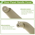 thumbnail image 4 of Cubierta de recorte de tirador de panel de puerta del lado del conductor delantero para BMW X3 F25 2010-2016, manija de puerta interior, cubierta de tirador de puerta No.51419209215 Beige ABS 1 Pc, 4 of 6