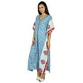 thumbnail image 3 of Bimba Women Kaftan Designer Maxi Chic Long Caftan Coverup Beach Wear Sleep Wear, 3 of 8