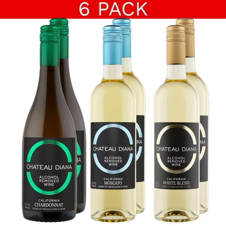 Chateau Diana Zero Alcohol California White Wine Mix - 6 Pack