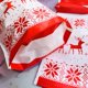 thumbnail image 5 of Bolsas con cordón de regalo de Navidad, 50 piezas Bolsas con cordón de Navidad Bolsas de fiesta Bolsas con cordón de caramelo para niños Fiesta de Navidad de cumpleaños Rojo + blanco, 5 of 5