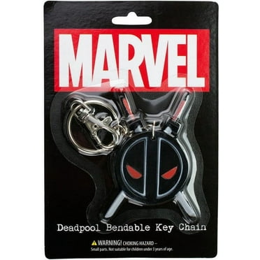 DEADPOOL LOGO 3 BENDABLE KEYCHAIN