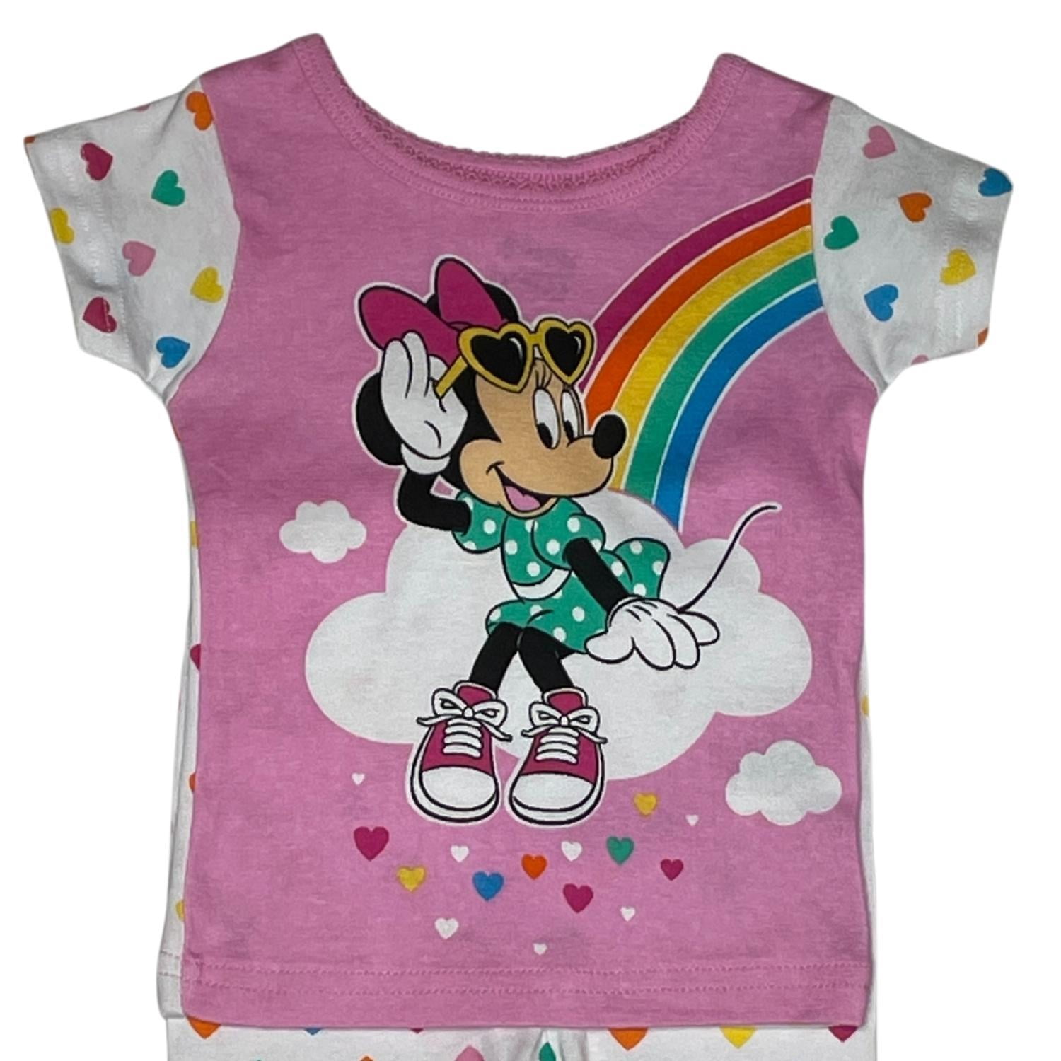 Minnie Mouse Baby Girl & Toddler Girl 2-Piece Cotton Pajama Set