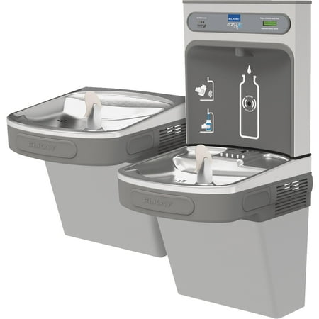 Bi Level Filter - Elkay LZSTL8WSLK Filtered EZH2O Bottle Filling Station with Versatile Bi-Level ADA Cooler