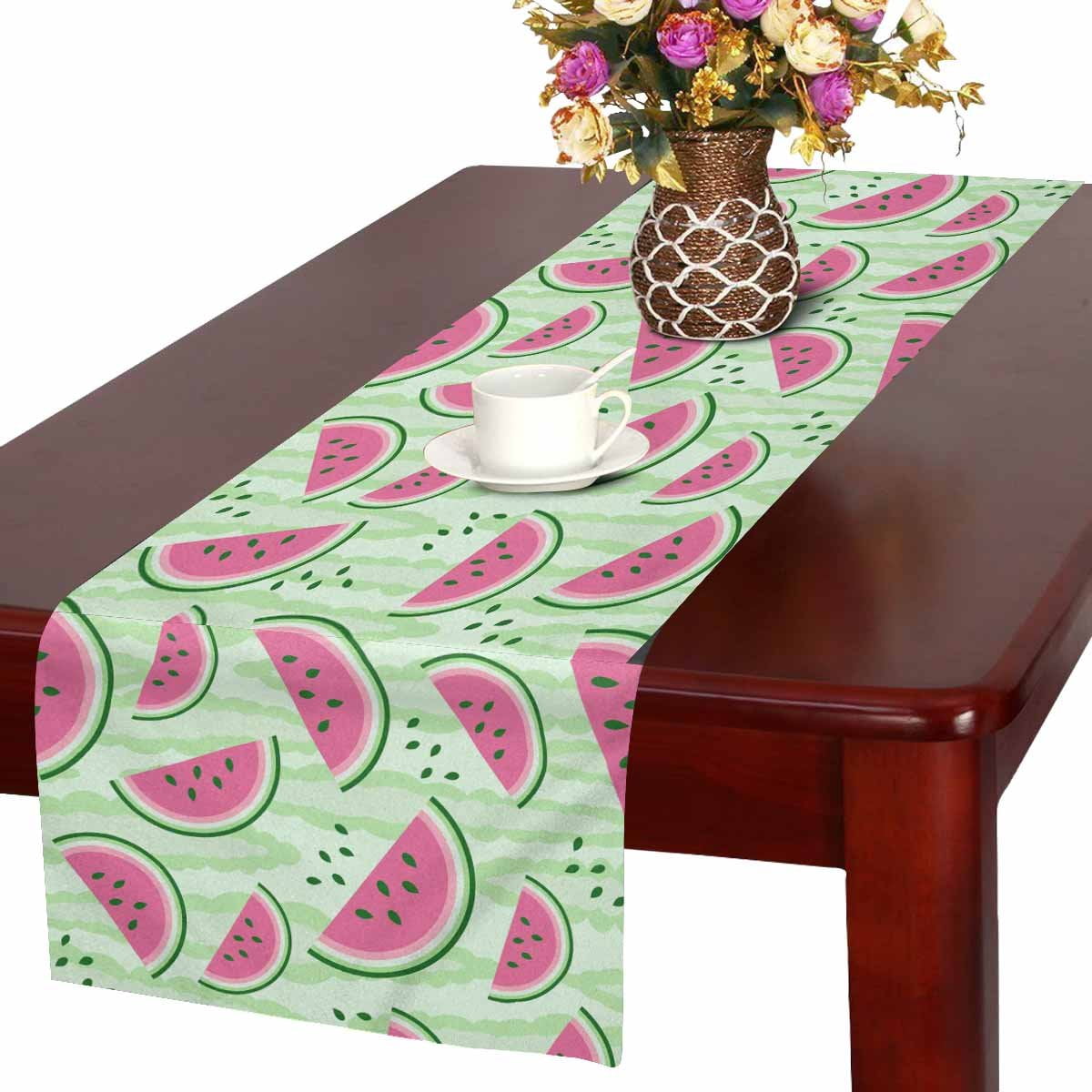 MKHERT Summer Watermelon Table Runner, Tropical Watermelon Table Cloth