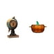 thumbnail image 1 of Figura de escritorio,Reloj de mesa con figura de globo terráqueo,decoración para oficina y hogar,Plato de dulces,Dulcero de cristal con tapa,tarro de caramelos decorativo,para mesa de, 1 of 8