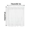 thumbnail image 3 of Lace Floral Lace Curtains Kitchen Coffee Curtains Bedroom Rod Curtains Lace Short Curtains Lace Curtains 24 X 29 Inches 1Panels, A, 3 of 9