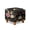 Butterfly Daisy Rose Moon Print Black, variant on SCRAWLGOD Fur Pattern Cow Print Black Brown Beige Ottoman Slipcover, Folding Square Footstool Cushion with Non Slip Bottom Thick Furniture Protection Universal Fit for Most Footrest Sofa