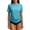 Light Blue, variant on Women's Sun Protection Beach Surfing Top, Raglan Sleeve Drawstring Hem Shirt,