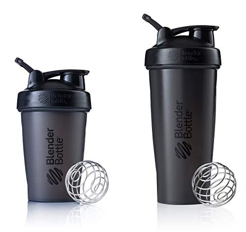 20-Ounce Grey Basics Shaker Bottle with Mixer Ball 2-Pack 