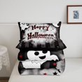 thumbnail image 5 of Feelyou Happy Halloween Ghost Full Size Comforter Sets, Spooky Candy Bedding Comforter Set, Black Red, Black Reversible, 3 Pieces, 1 Comforter and 2 Pillowcases, 5 of 7